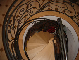 escalier &agrave; encombrement r&eacute;duit sp&eacute;cialit&eacute; d'Eric Litschky